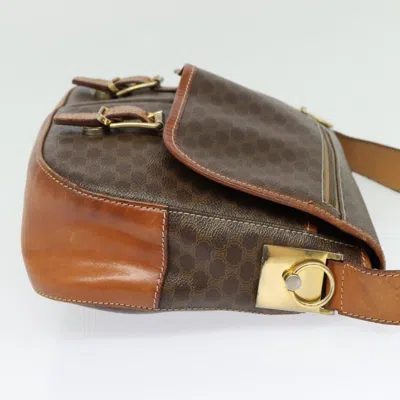 Pre-owned Celine Céline Macadam Brown Canvas Shoulder Bag ()