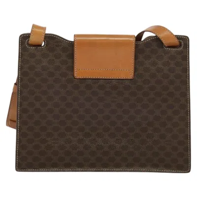 Pre-owned Celine Céline Macadam Brown Canvas Shoulder Bag ()