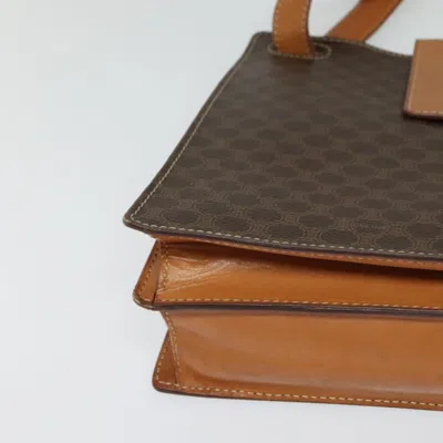 Pre-owned Celine Céline Macadam Brown Canvas Shoulder Bag ()