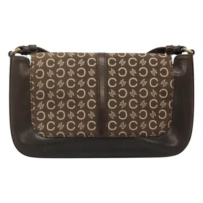 Pre-owned Celine Céline Macadam Brown Canvas Shoulder Bag ()