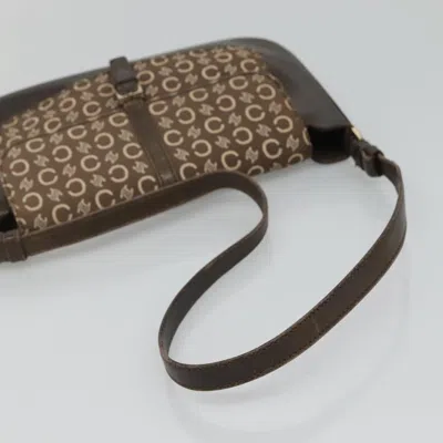 Pre-owned Celine Céline Macadam Brown Canvas Shoulder Bag ()