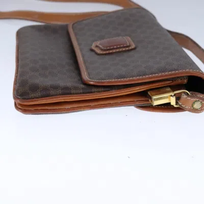 Pre-owned Celine Céline Macadam Brown Canvas Shoulder Bag ()