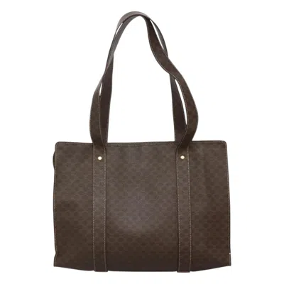 Pre-owned Celine Céline Macadam Brown Canvas Tote Bag ()