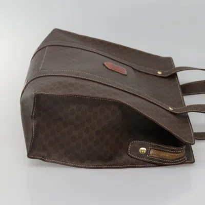 Pre-owned Celine Céline Macadam Brown Canvas Tote Bag ()