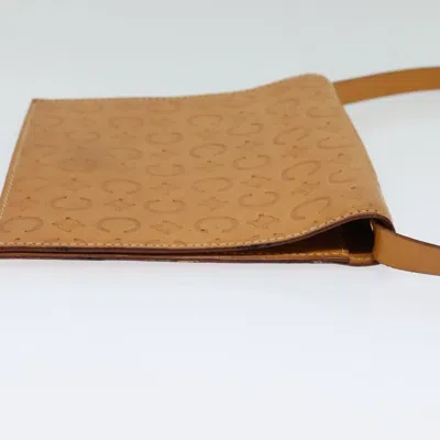 Pre-owned Celine Céline Macadam Brown Leather Shoulder Bag ()
