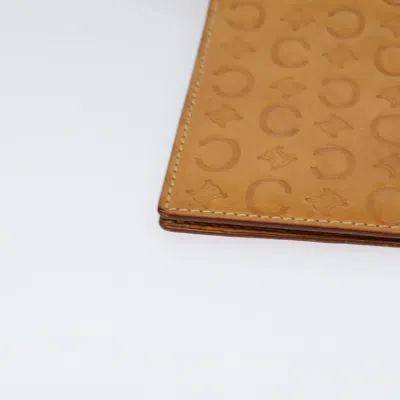 Pre-owned Celine Céline Macadam Brown Leather Shoulder Bag ()