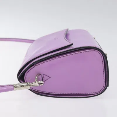 Pre-owned Celine Céline Purple Leather Shoulder Bag ()