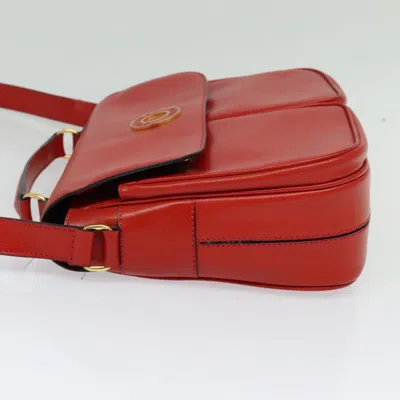 Pre-owned Celine Céline Red Leather Shoulder Bag ()