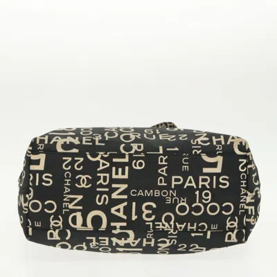 Pre-owned Chanel Black Canvas Tote Bag ()