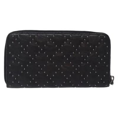 Pre-owned Chanel Cc Black Leather Wallet  ()