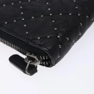 Pre-owned Chanel Cc Black Leather Wallet  ()