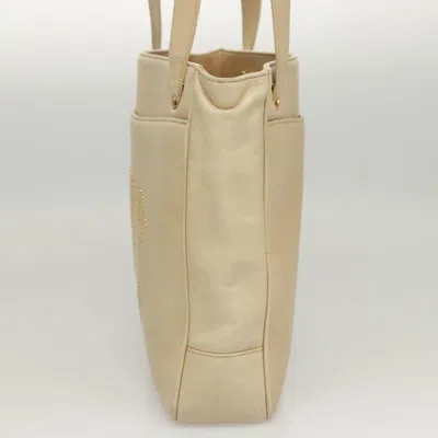 Pre-owned Chanel Coco Mark Beige Leather Shoulder Bag ()