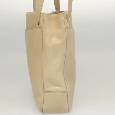 Pre-owned Chanel Coco Mark Beige Leather Shoulder Bag ()