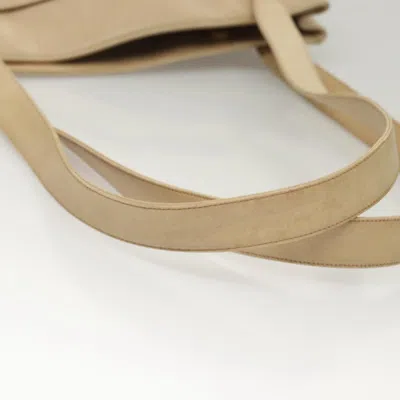 Pre-owned Chanel Coco Mark Beige Leather Shoulder Bag ()