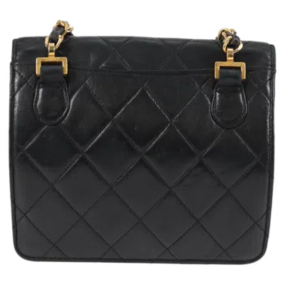 Pre-owned Chanel Coco Mark Black Leather Shoulder Bag ()