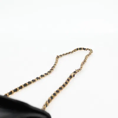 Pre-owned Chanel Coco Mark Black Leather Shoulder Bag ()