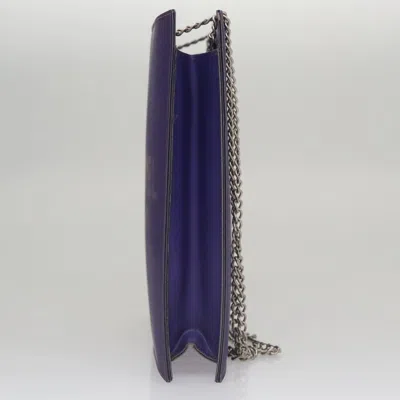Pre-owned Chanel Coco Mark Purple Vinyl Tote Bag ()
