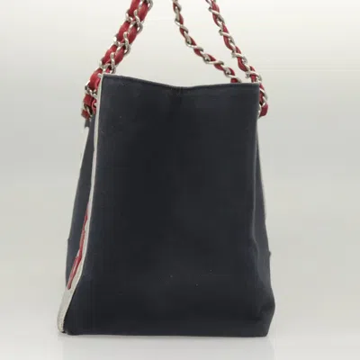 Pre-owned Chanel Numero 5 Navy Canvas Tote Bag ()