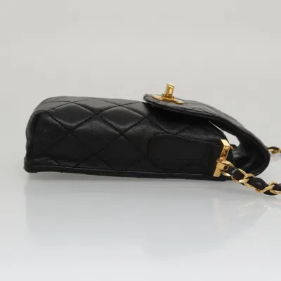 Pre-owned Chanel Phone Case Black Leather Clutch Bag ()