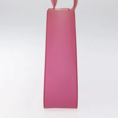 Pre-owned Chanel Pink Rubber Tote Bag ()
