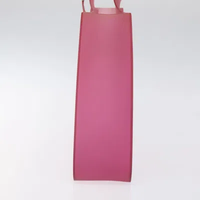 Pre-owned Chanel Pink Rubber Tote Bag ()