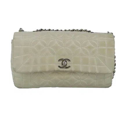 Pre-owned Chanel Single Flap Beige Leather Shoulder Bag ()
