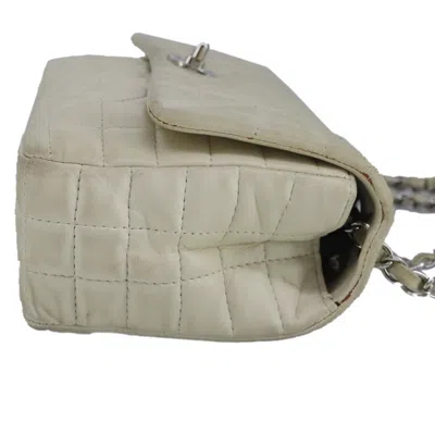 Pre-owned Chanel Single Flap Beige Leather Shoulder Bag ()