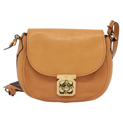 Pre-owned Chloé Elsie Beige Leather Shoulder Bag ()