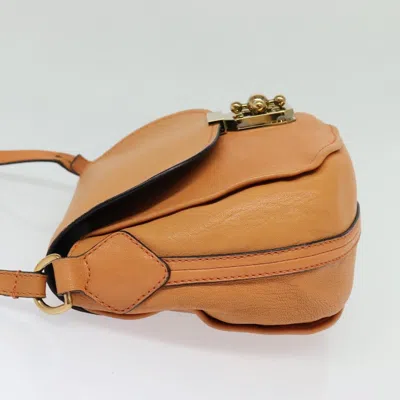 Pre-owned Chloé Elsie Beige Leather Shoulder Bag ()