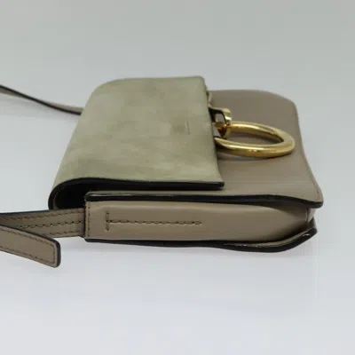 Pre-owned Chloé Faye Grey Leather Shoulder Bag ()