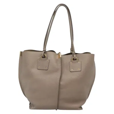 Pre-owned Chloé Vick Beige Leather Tote Bag ()