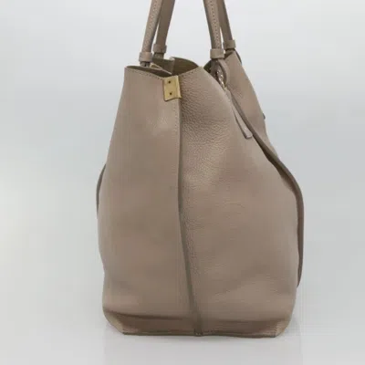 Pre-owned Chloé Vick Beige Leather Tote Bag ()