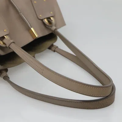 Pre-owned Chloé Vick Beige Leather Tote Bag ()