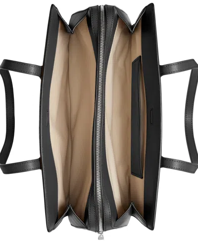 Michael Kors Michael  Women's Laila Medium Leather Tote Bag In Black