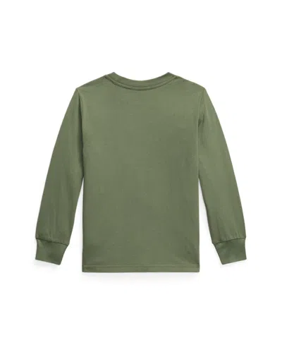 Polo Ralph Lauren Toddler And Little Boys Cotton Jersey Long Sleeve T-shirt In Green