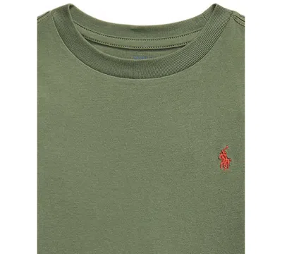 Polo Ralph Lauren Toddler And Little Boys Cotton Jersey Long Sleeve T-shirt In Green