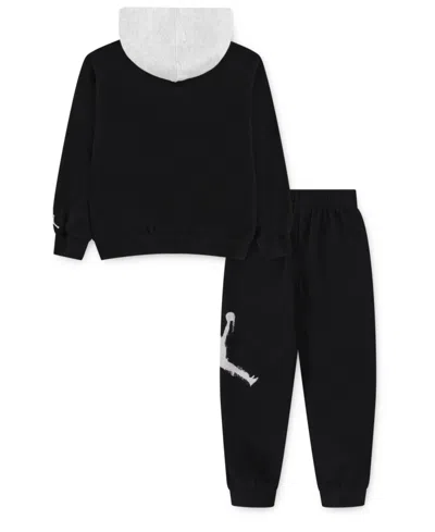 Jordan Little Boys 2-piece Most Value Player Jumpman Fleece Pullover Hoodie And Pants Set In Black