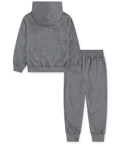 Jordan Toddler And Little Boys 2-piece Brooklyn Fleece Pullover Hoodie And Pants Set In Gray