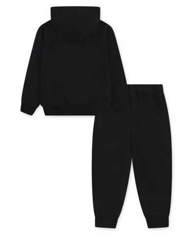 Jordan Toddler And Little Boys 2-piece Brooklyn Fleece Pullover Hoodie And Pants Set In Black