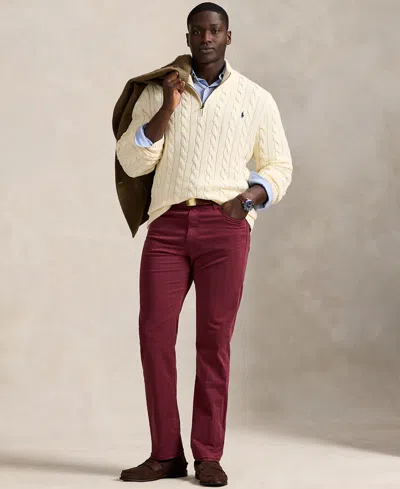Polo Ralph Lauren Ralph Lauren Hampton Straight Stretch Jean In Burgundy