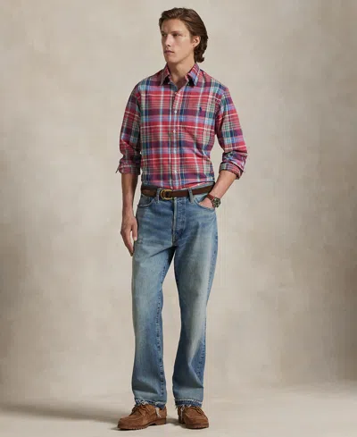 Polo Ralph Lauren Classic Fit Plaid Oxford Shirt In Multi