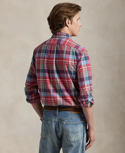 Polo Ralph Lauren Classic Fit Plaid Oxford Shirt In Multi