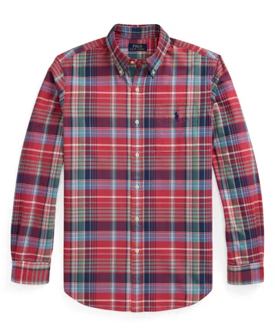 Polo Ralph Lauren Classic Fit Plaid Oxford Shirt In Multi