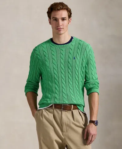 Polo Ralph Lauren Cable Knit Jumper In Green