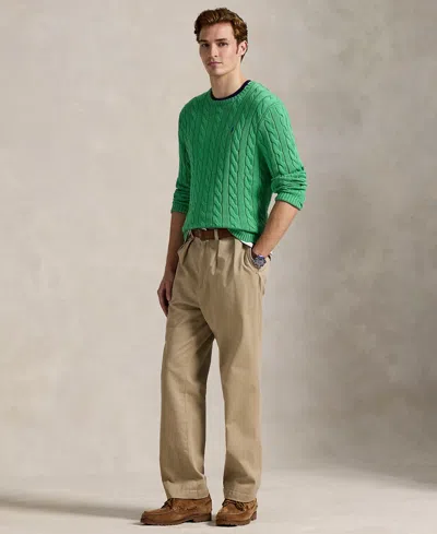 Polo Ralph Lauren Cable Knit Jumper In Green
