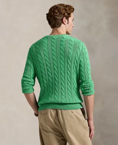 Polo Ralph Lauren Cable Knit Jumper In Green