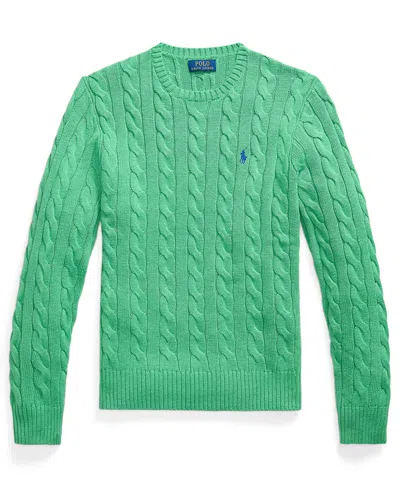 Polo Ralph Lauren Cable Knit Jumper In Green