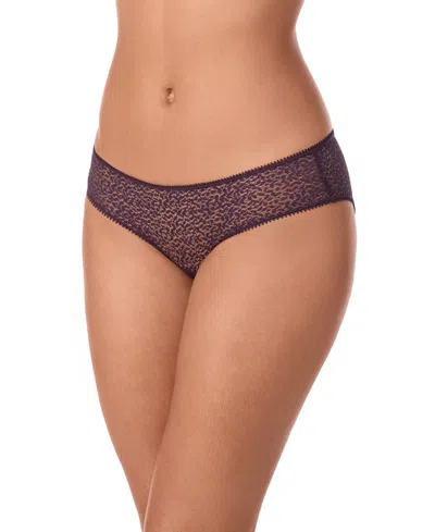 Dkny Women's Modern Lace Sheer Hipster Underwear Dk5014 In Brown