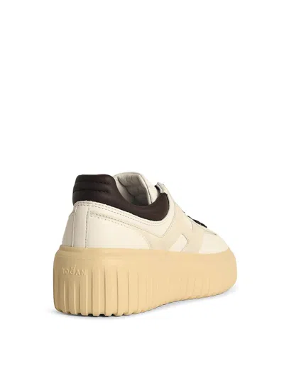 Hogan H-stripes Sneakers In White