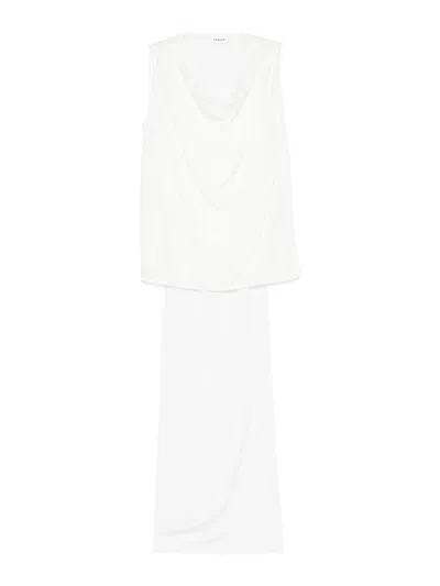 P.a.r.o.s.h Parosh Silk Top In White